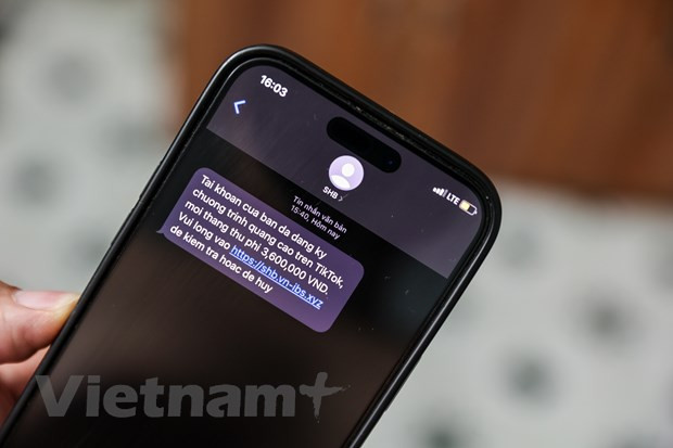 Tuyệt đối không bấm vào các đường link lạ giả mạo tin nhắn ngân hàng ảnh 1