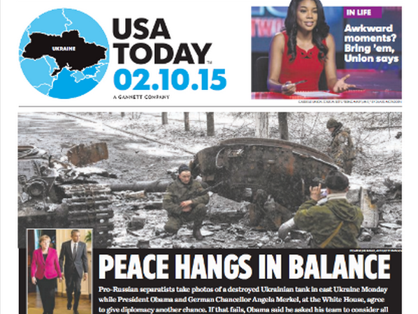 Báo phương Tây đăng bản đồ Ukraine không có bán đảo Crimea ảnh 1