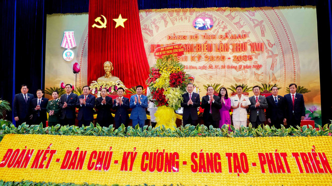 Đồng chí Tô Lâm tham dự và chỉ đạo Đại hội Đảng bộ tỉnh Cà Mau lần XVI ảnh 3