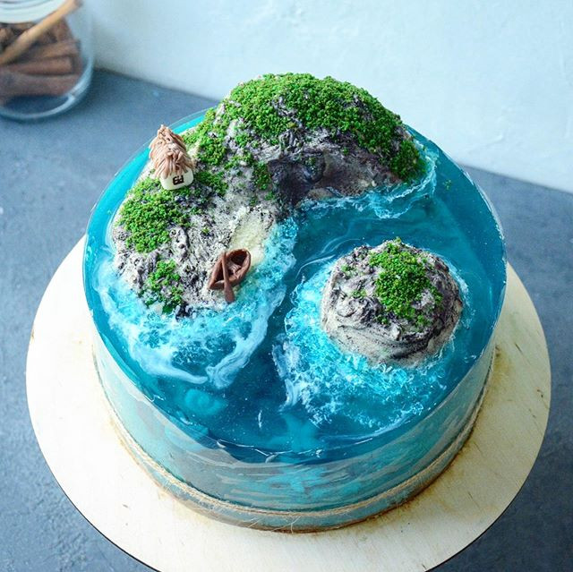 Ngỡ ngàng trước vẻ đẹp của những chiếc bánh chủ đề bãi biển ảnh 3