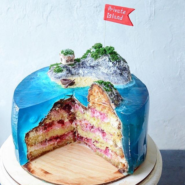 Ngỡ ngàng trước vẻ đẹp của những chiếc bánh chủ đề bãi biển ảnh 4