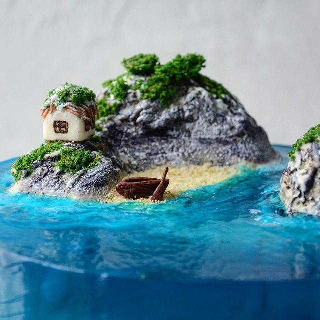 Ngỡ ngàng trước vẻ đẹp của những chiếc bánh chủ đề bãi biển ảnh 6