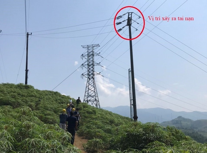 Một công nhân tử vong do bất cẩn khi thi công nâng cấp lưới điện 110kV ảnh 1