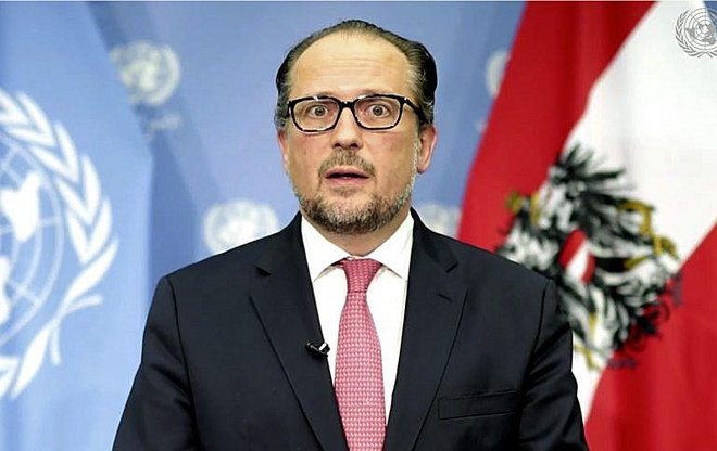 Ngoại trưởng Áo Alexander Schallenberg bị dương tính với COVID-19. (Nguồn: vol.at) Dự cuộc họp EU, ngoại trưởng Áo và Bỉ dương tính với SARS-CoV-2 ảnh 1