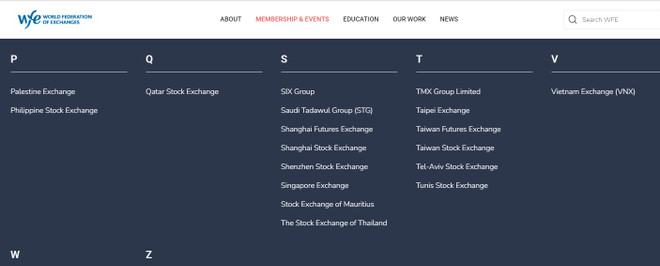 WFE kết nạp Sở Giao dịch Chứng khoán Việt Nam là thành viên chính thức ảnh 1