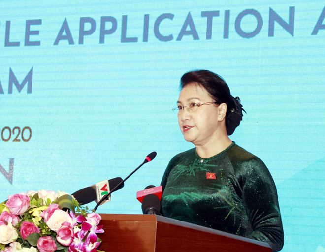 Chủ tịch Quốc hội dự Lễ công bố bộ nhận diện Năm Chủ tịch AIPA 2020 ảnh 2