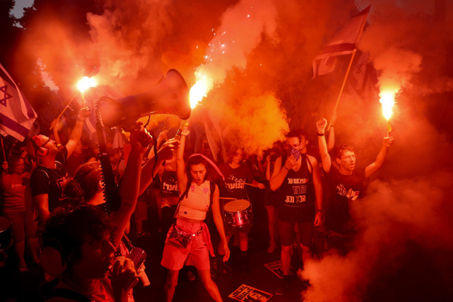 Người dân Israel tiếp tục biểu tình phản đối cải cách tư pháp ảnh 1