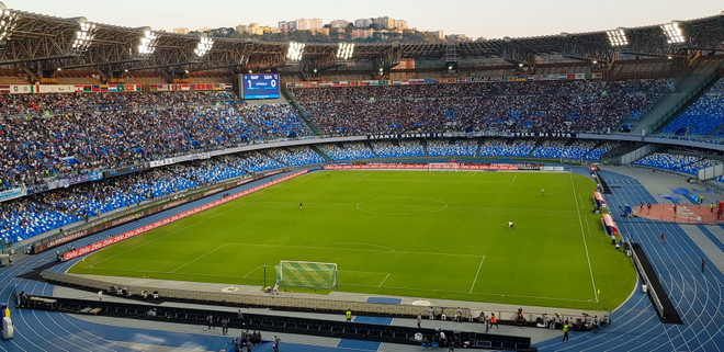 Sân vận động Stadio San Paolo của Napoli. (Ảnh: Wikipedia) CLB Napoli đổi tên sân nhà để tri ân Diego Maradona ảnh 1