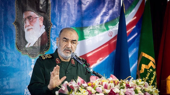 Tổng Tư lệnh IRGC Hossein Salami. (Nguồn: Tasnim) Iran tuyên bố sở hữu máy bay không người lái có tầm bay tới 7.000km ảnh 1