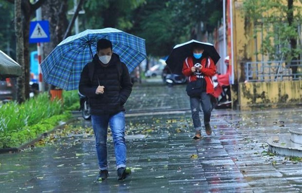 Ảnh minh họa. (Nguồn: TTXVN) Bắc Bộ và Thủ đô Hà Nội có mưa, trời rét, nhiệt độ thấp nhất 16 độ C ảnh 1