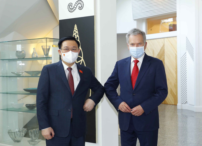 Chủ tịch Quốc hội Vương Đình Huệ hội kiến Tổng thống Cộng hòa Phần Lan ảnh 1