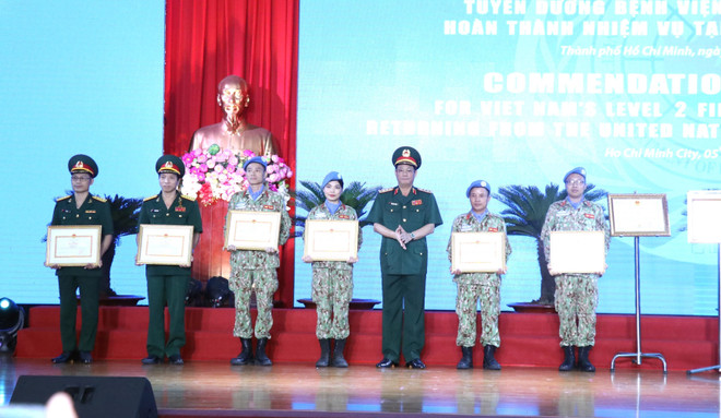Tuyên dương thành tích lực lượng gìn giữ hòa bình Việt Nam ảnh 1