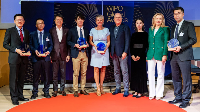 Đại diện các doanh nghiệp nhận giải thưởng của WIPO. (Nguồn: WIPO) Tổ chức WIPO công bố chủ nhân Giải thưởng Toàn cầu lần thứ nhất ảnh 1