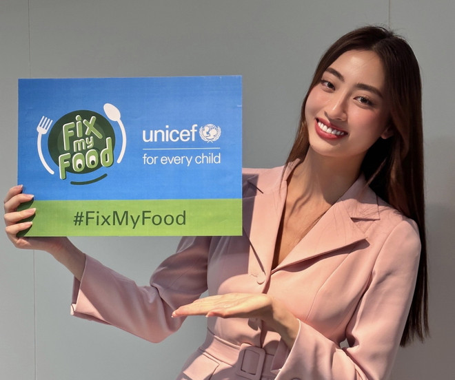 Hoa hậu Lương Thuỳ Linh tham gia sáng kiến “Fix My Food” của UNICEF ảnh 2