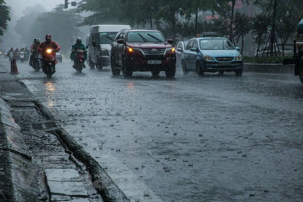 Chiều và tối 26/5, Bắc Bộ có mưa rào rải rác. (Ảnh: Lê Minh Sơn/Vietnam+) Khu vực Bắc Bộ ngày nắng, chiều và tối có mưa rào, dông rải rác ảnh 1