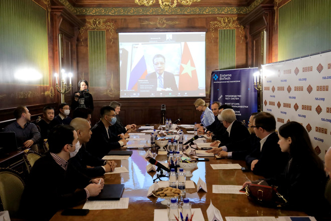 Doanh nghiệp Việt Nam và Nga đẩy mạnh hợp tác chống COVID-19 ảnh 1