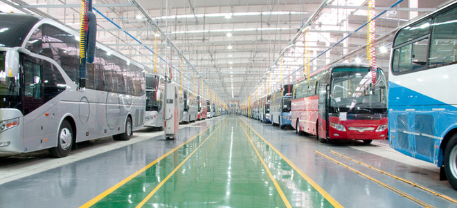 Nhà máy sản xuất xe chở khách tại Trung Quốc. (Ảnh: China Auto Web) Trung Quốc: Doanh số xe chở khách giảm mạnh trong nửa đầu tháng 2 ảnh 1