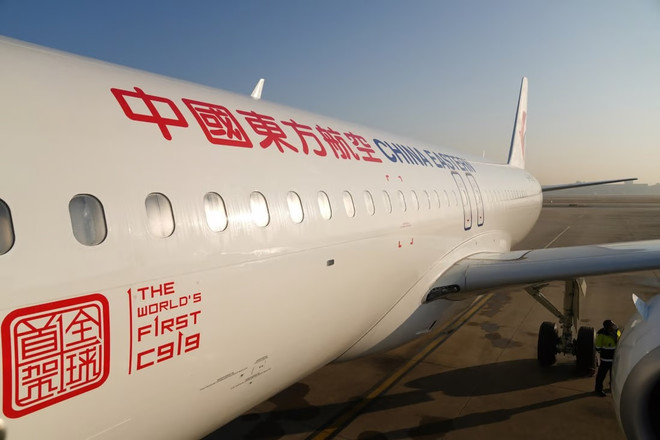 Hãng hàng không China Eastern Airlines vận hành thương mại máy bay C919. (Ảnh: THX) Đưa vào hoạt động máy bay chở khách do Trung Quốc chế tạo ảnh 1