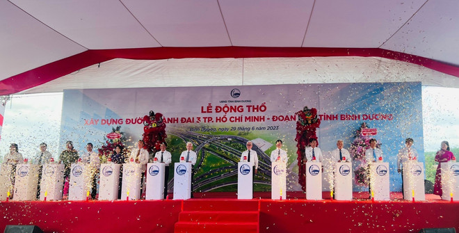 Bình Dương khởi công xây dựng nút giao trên đường Vành đai 3 TP.HCM ảnh 1