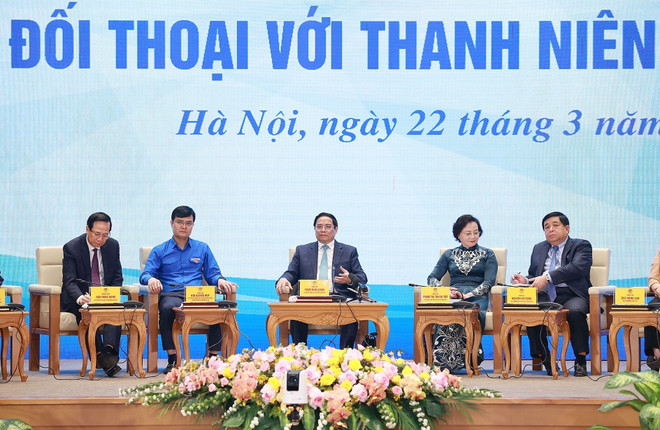 Thủ tướng Phạm Minh Chính đối thoại với thanh niên toàn quốc ảnh 1