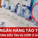 Cận cảnh vụ cướp ngân hàng táo tợn, hai đối tượng lên xe tẩu thoát