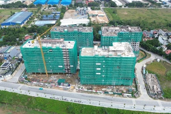 Một dự án nhà ở xã hội được đầu tư, xây dựng tại tỉnh Lào Cai. (Ảnh: Khánh Hùng/Vietnam+)