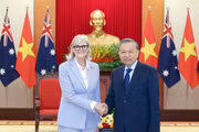 Tổng Bí thư Tô Lâm tiếp Toàn quyền Australia Sam Mostyn thăm cấp Nhà nước tới Việt Nam (9/2025). (Ảnh: Thống Nhất/TTXVN)