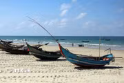 Không gian trang trí tại Quảng trường biển Tam Thanh ở phường Quảng Phú, thành phố Đà Nẵng. (Ảnh: Đỗ Trưởng/TTXVN)