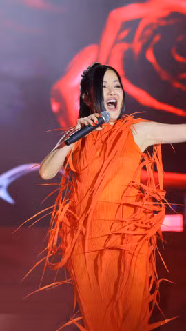 Diva Hồng Nhung là khách mời trong chương trình. (Ảnh: CTV/Vietnam+)