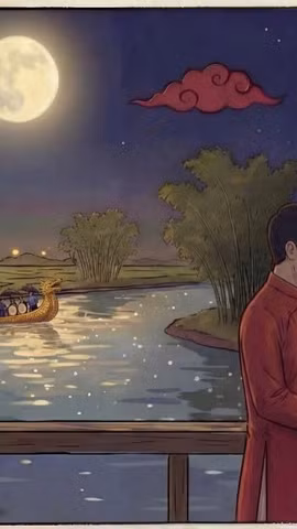 Hình ảnh thơ mộng do AI tạo ra trong MV "Thương câu dân ca."