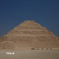 Kim tự tháp Saqqara ở Ai Cập. (Ảnh: Hoàng Nhật/TTXVN)