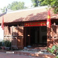 Nhà lưu niệm Tổng Bí thư Trường Chinh được xây dựng tại chùa Đồng Kỵ. (Ảnh: Thanh Thương/TTXVN)