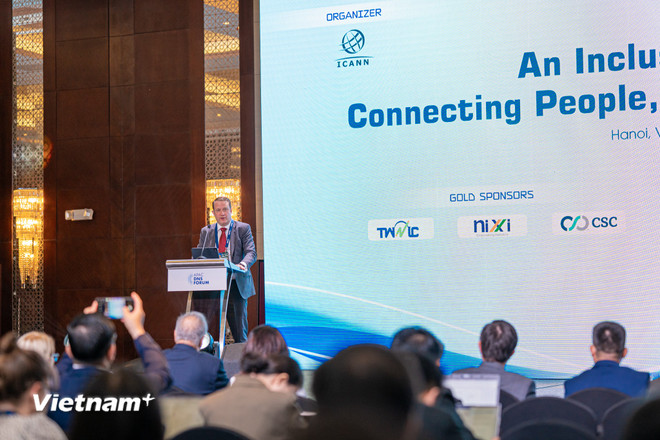 Ông Kurtis Lindqvist - Chủ tịch, Tổng giám đốc ICANN. (Ảnh: Minh Sơn/Vietnam+) vnp-vnic-9.jpg