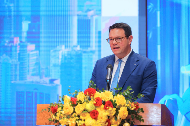 លោក David Lewis - ប្រធាន និងជានាយកប្រតិបត្តិនៃក្រុមហ៊ុន Energy Capital Vietnam។ (រូបថត៖ Hoang Hieu/VNA) z7322682280050-e11f23658678a863f3bca521fda8357a.jpg