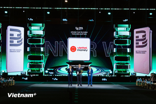 Viettel Money បានផ្តល់កិត្តិយសជាប្រព័ន្ធអេកូហិរញ្ញវត្ថុដ៏ទូលំទូលាយមួយដ៏ល្អ។ (រូបថត៖ PV/Vietnam+) vnp-betterchoice-20251.jpg