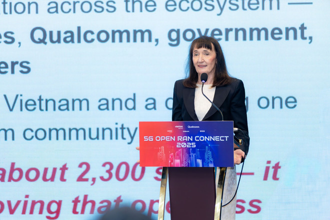 En representant för GSMA bedömde att 5G-enheten ”Make in Vietnam” har bevisat att Open RAN är en skalbar lösning som kan fungera stabilt i stor skala. (Foto: Viettel) anh2.jpg