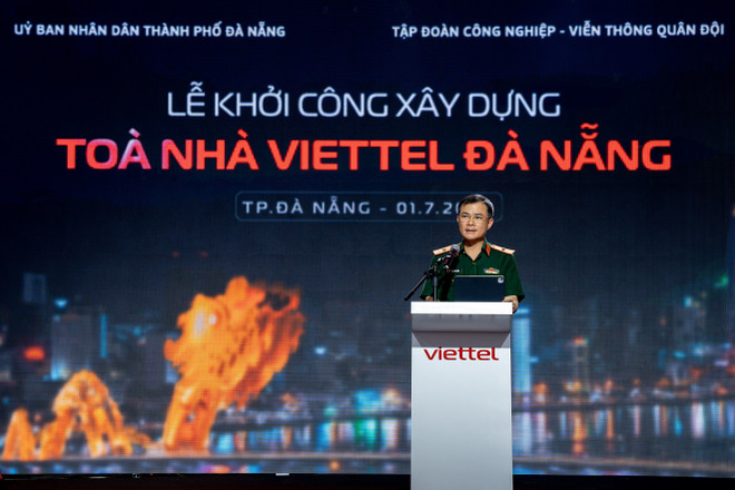 Thiếu tướng Tào Đức Thắng – Chủ tịch kiêm Tổng Giám đốc Tập đoàn Viettel. (Ảnh: Viettel) chu-tich-tao-duc-thang-phat-bieu.jpg
