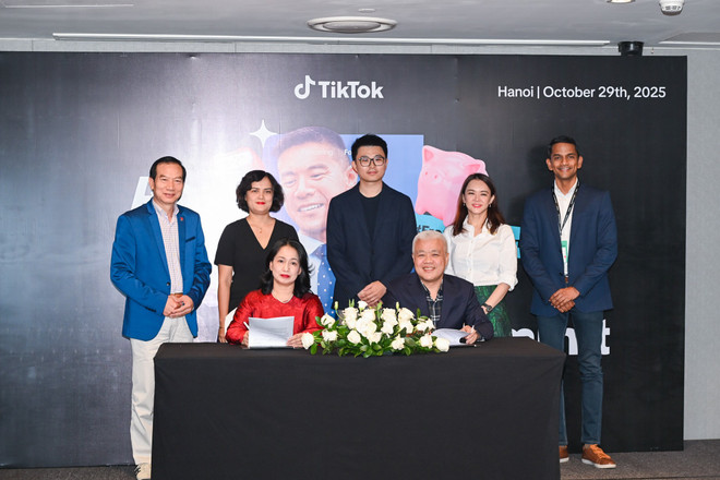 TikTok has signed a Memorandum of Understanding (MOU) with the Digital Transformation Center under the Ministry of Culture, Sports and Tourism of Vietnam. (Photo: Minh Son/Vietnam+) son-3791.jpg