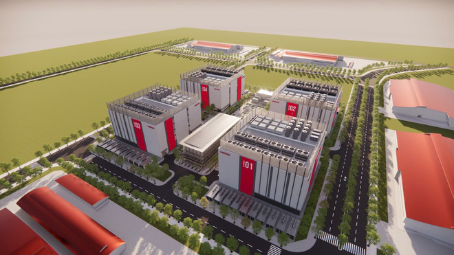 An Khanh Data Center is built on an area of 1.9 hectares, with a total investment of 17,500 billion VND and a design capacity of 60MW. z6919681804279-c7407cb26f456c1e93f34d0fca39c159.jpg