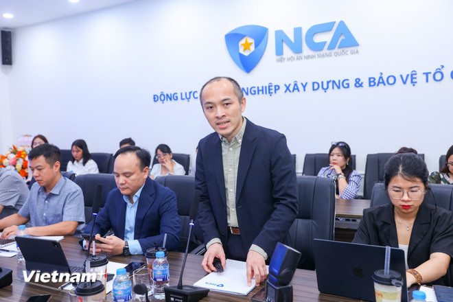 Ông Vũ Ngọc Sơn - Trưởng ban công nghệ Hiệp hội An ninh mạng Quốc gia. (Ảnh: Minh Sơn/Vietnam+) vnp-vu-ngoc-son-nca.jpg