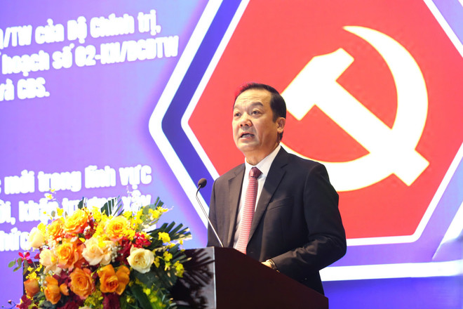 Thứ trưởng Bộ Khoa học và Công nghệ Phạm Đức Long phát biểu tại Hội nghị. (Ảnh: Bộ Khoa học và Công nghệ) z6802169982695-3f8e7dfdb6139d59da6bf188418764dc.jpg