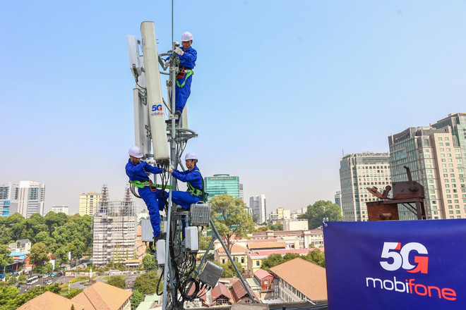 Người lao động MobiFone luôn được chăm sóc với nhiều chế độ đãi ngộ. (Ảnh: MBF) 5g-mobifone-1.jpg