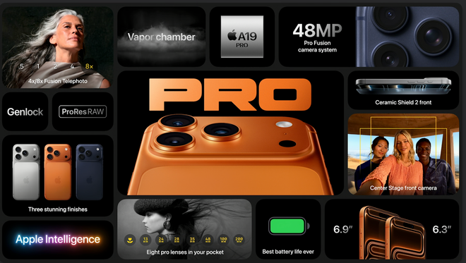 ការកំណត់រចនាសម្ព័ន្ធ iPhone 17 Pro និង 17 Pro Max ។ (រូបថតអេក្រង់) iphoen-17-pro.png