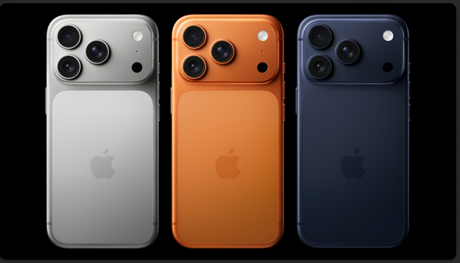 បីពណ៌ថ្មីរបស់ iPhone 17 Pro duo ។ (រូបថតអេក្រង់) screenshot-2025-09-10-at-005918.png