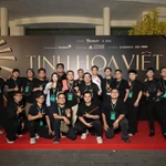 Ekip làm nên thành công của Giải thưởng Tinh hoa Việt 2025. (Ảnh: PV/Vietnam+)