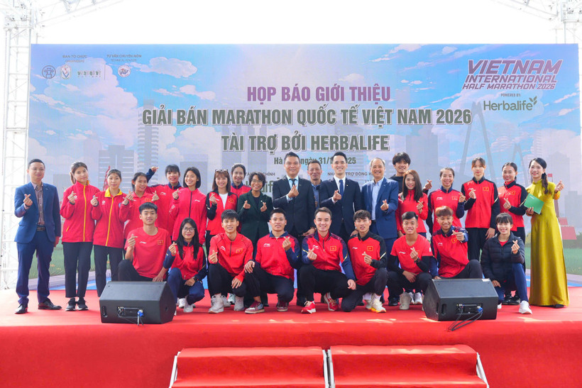 Những "gương mặt vàng" của điền kinh Việt Nam như Nguyễn Thị Oanh, Nguyễn Trung Cường, Lê Tiến Long, Bùi Thu Hà... sẽ tham gia Giải bán marathon Quốc tế Việt Nam 2026. (Ảnh: VIHM)