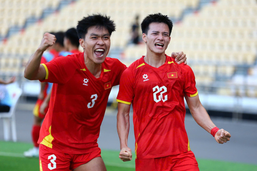 Đội tuyển U22 Việt Nam quyết tâm giành chiến thắng trước Thái Lan để mang về tấm huy chương Vàng SEA Games 33. (Ảnh: VFF)