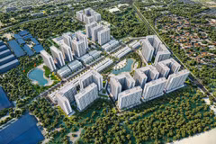 Phối cảnh dự án nhà ở xã hội Hòa Phát Yên Mỹ. (Ảnh: Vietnam+)