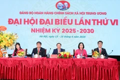 Đoàn Chủ tịch điều hành Đại hội. (Ảnh: Vietnam+)