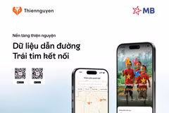 Nền tảng Thiện nguyện với thông điệp “Dữ liệu dẫn đường, trái tim kết nối”. (Ảnh: Vietnam+)